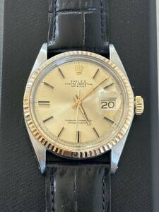 ロレックス 1601 オイスターパーペチュアル デイトジャスト 1970年 リダンダイヤル SS/YG メンズ 腕時計 ROLEX アンティーク