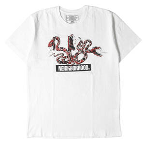 美品 NEIGHBORHOOD ネイバーフッド Tシャツ サイズ:M 20SS スネーク グラフィック Tシャツ RATTLESNAKE-2 / C-TEE. SS ホワイト