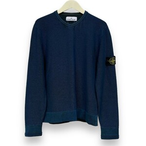 STONE ISLAND WOOL KNIT ウールニット Lサイズ ブルー系 6115546A5 ストーンアイランド セーター