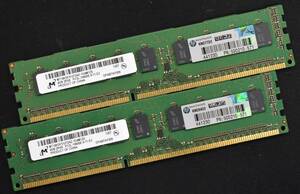 4GB 2枚組 (合計:8GB) PC3L-12800E DDR3L-1600 ECC 1.35V/1.5V 2Rx8 両面実装 240pin ECC Unbuffered DIMM MT Micron (管:SA5805