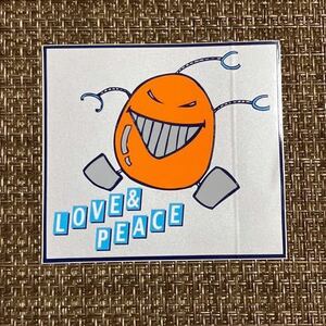 LOVE&PEACE ステッカー　レトロ シール　１枚　コレクション　ラブ&ピース