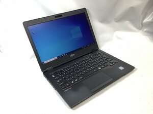 お宝アキバ/中古動作品7日保証 AC付属 Wi-Fi 充電100％で6h LIFEBOOK U727/R 12.5型 Win10Pro Core i3-7100U メ8 SSD256 梱80 小9021