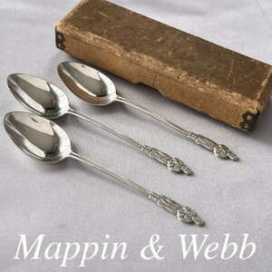 【Mappin & Webb】【純銀】アポストルスプーン 3本 使徒のモチーフ 1914年 マッピンアンドウェッブ