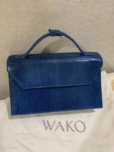 バック　ショルダー　WAKO 手持ち　リザード　超美品