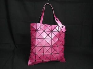 ■新品同様■ BAO BAO ISSEY MIYAKE バオバオイッセイミヤケ ルーセント PVC トートバッグ ハンドバッグ レディース ピンク系 AX3661