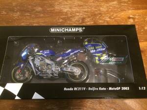 MINICHAMPS ミニチャンプス PMA Honda RC211V Daijiro Kato MotoGP2003 加藤大治郎