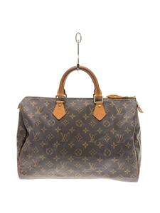 LOUIS VUITTON◆1)スピーディ35_モノグラム・キャンバス_BRW/PVC/BRW/総柄