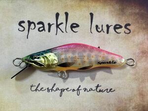 ハンドメイドミノー sparkle lures岩魚55HSヘビーシンキング5.1gショッキングピンク笑