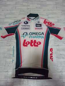 支給品　サイクルジャージOmega Pharma-Lottoオメガファーマロット　　canyon Q8LALEMANT CALLANT　自転車　ロードバイク　レース