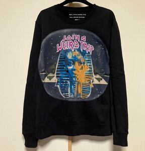 バレンシアガ2013AW JOINAWEIRDTRIP クルーネックスウェットSブラックbalenciaga sweatshirt プリント トレーナー black