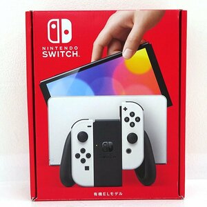 ★中古★Nintendo Switch 本体 Joy-Con(L)/(R)ホワイト 有機ELモデル HEG-S-KAAAA (ニンテンドースイッチ/任天堂/1円～)★【GM649】