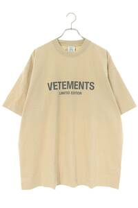 ヴェトモン VETEMENTS 23SS UE63TR680X サイズ:M フロントロゴTシャツ 新古品 FK04