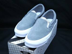 【新品】US9 27cm Vault by Vans ボルト バイ バンズ OG CLASSIC SLIP-ON LX オリジナル クラシック スリッポン SUEDE LEATHER MOON MIST