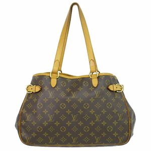 本物 ルイヴィトン LOUIS VUITTON LV バティニョール オリゾンタル モノグラム トートバッグ ショルダーバッグ ブラウン M51154