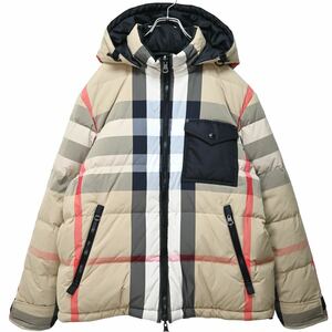 現行　バーバリー　burberry ダウンジャケット　リバーシブル　チェック　サイズXL