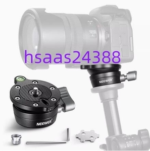  NEEWER 三脚レベリングベース(φ50mm)カメラレベラー 気泡水準器 アルミニウム合金調整プレート DSLRカメラカムコーダーに対応 GM11 