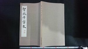 ｖ◆8　智永千字文　1冊　日本書道専門学校　昭和57年改訂版　拓本　書道　古書/A11