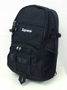 ◆ シュプリーム SUPREME 15SS Backpack ボックスロゴ コーデュラ ナイロン バックパック リュック 黒 ブラック ロゴ ザックカバー付き
