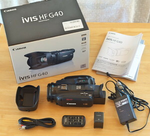 canon iVIS HF G40 ビデオカメラ キヤノン（XA30同等品）予備バッテリー1個つき
