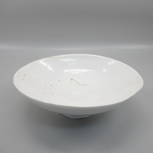 黒田泰蔵　白磁　鉢　ボウル (1) 陶器 器 食器 皿　197-2538475【O商品】