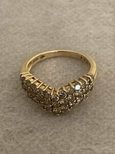 美品★ダイヤの指輪 ★18Ｋリング ダイヤ 1.04カラット 重量 約5g