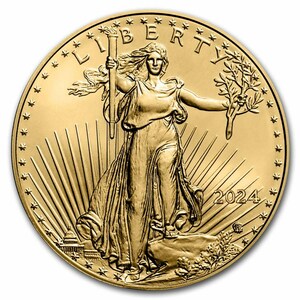 [保証書・カプセル付き] 2024年 (新品) アメリカ「イーグル」純金 1オンス 金貨