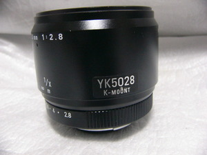 ★極上★ COSMICAR/PENTAX Kマウント レンズ YK5028/FL-YKL5028 50mm/F2.8 ラインセンサー/ラインスキャンカメラ用