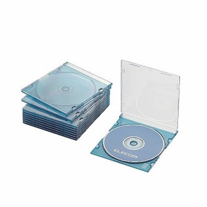 まとめ得 エレコム　Blu-ray/DVD/CDケース(スリム/PS/1枚収納)　CCD-JSCS10CBU x [3個] /l