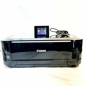 Z1285 通電確認済み Canon キャノン インクジェットプリンター 複合機 MG6130 コピー機 Wi-Fi ブラック 家電 中古品 現状品