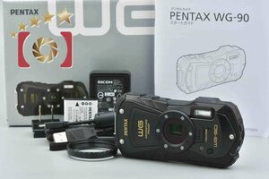 １円出品 PENTAX ペンタックス WG-90 ブラック 防水アクションカメラ 元箱付き【オークション開催中】