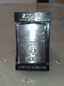 ZIPPO ジッポ ジッポー ジッポライター 1998年製　SUNTORY BOSS ボス オイルライター　サントリー　懸賞品　当選品　未使用品