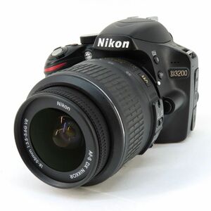 105s Nikon ニコン D3200 レンズキット ブラック デジタル一眼レフカメラ ※中古