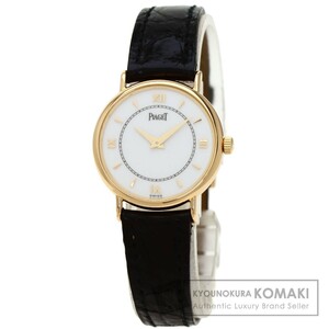 PIAGET ピアジェ 8005N トラディション 120周年記念モデル 腕時計 K18ピンクゴールド 革 レディース 中古