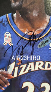 WIZARDS Michael Jordan autograph official magazine ウィザーズ支配下選手ほぼ全員のサイン入り公式ガイドブック2001 マイケルジョーダン