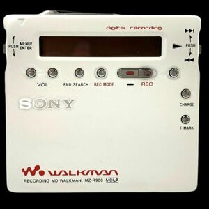 仙17 SONY WALKMAN MDプレイヤー MZ-R900 ホワイトカラー MDウォークマン ソニー