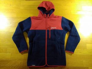 BERGHAUS MENS COLD CLIMBS FLEECE JACKET バーグハウス フリース SIZE:L(ASIA XL) 紺 赤 送料1000円～