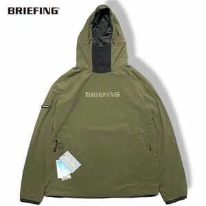 新品 国内正規品 BRIEFING GOLF 22FW ブリーフィング ゴルフ Mens Wind Hoodie BRG223M19 ウィンドフーディー プルパーカー 超撥水加工 L