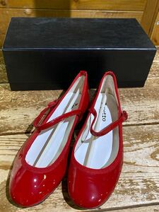 72 repetto レペット　ストラップバレエシューズ　サンダル シューズ red 赤　サイズ36 20240323