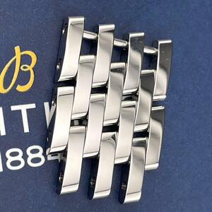 c314【20mm】“新品“BREITLING ブライトリング ナビタイマー 7連 ポリッシュ 鏡面 SS コマ ステンレス ベルト 入手困難 純正 正規