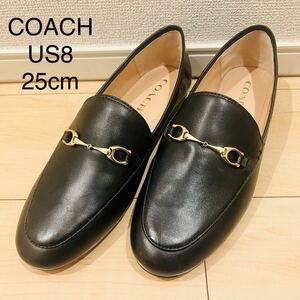 【未使用に近い】COACH コーチ ビットローファー ブラック 黒