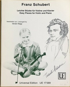 シューベルト Easy pieces for violin and piano (ヴァイオリン+ピアノ) 輸入楽譜 Schubert Leichte St?cke f?r Violine und Klavier
