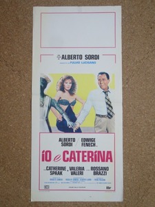 ★Io e Caterina / イタリア版ポスター / アルベルトソルディ (Alberto Soldi) / 70cm × 33cm