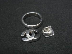 1円 CHANEL シャネル ココマーク 01P リング 指輪 アクセサリー 約14号 レディース メンズ シルバー系 BJ1781