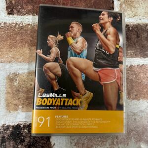 91　★レスミルズ★Lesmills★DVD★CD★中古★BODYATTACK91　★ボディコンバット★再生確認済み★２点セット