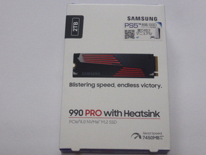 SAMSUNG PS5対応　SSD 990 PRO with Heatsink M.2 NVMe PCIe Gen4.0x4 2TB 未開封 未使用品です MZ-V9P2T0G-IT 