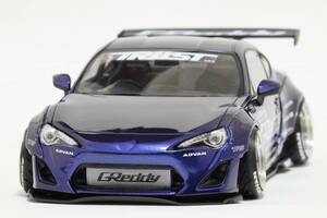 1/24 アオシマ　ZN6 Rocket Bunny 86 サマーブルー　完成品