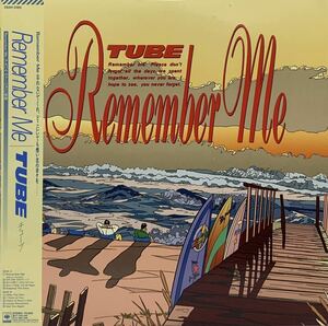 ［LP］帯付美品 TUBE / Remember Me（1988）和モノ 亜蘭知子 織田哲郎 栗林誠一郎 わたせせいぞう CD移行期 28AH5185