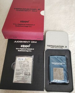 TERMINATOR ZIPPO ターミネーター2と3 立体メタル 2個セット 未使用品