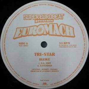 $ SUPER EUROBEAT presents EUROMACH 限定盤 TRI-STAR / IKEIKE (N.G. EDIT) DAVE MC LOUD / MIKADO (VEJT-59047) 1999年 (VEJT-89047 ) Y9
