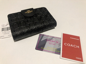 ［1円スタート］COACH コーチ　財布　新品未使用　 C5896 カラー ブラック